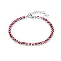 Bracciale Brand Donna Tennis colorato in Acciaio Zircone 14BR044R-M - 14BR044R-M